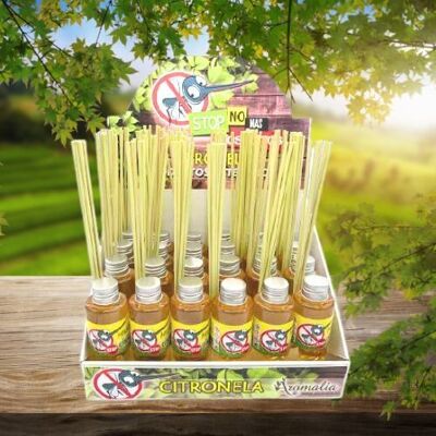 Mikado CITRONELLA MOSQUITO REPELLENT 100ml-Outdoor or indoor use with its included rods.