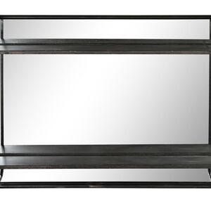 MIROIR MÉTAL 80X12X50 NOIR ES196744