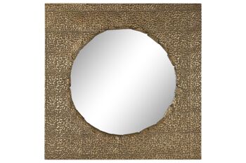 MIROIR MÉTAL 80X6X80 OR ES212215 1