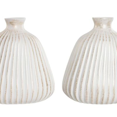 Vase en Grès 26X26X25 2 Assortiment. JR211551