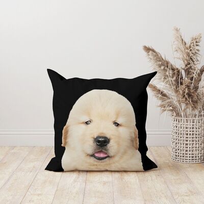 Velvet golden retriver dog/puppy cushion