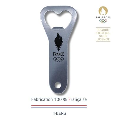 All stainless steel bottle opener French Olympic Team