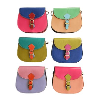 Leather bag Jay (colorful)
