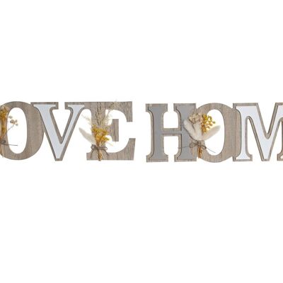 DÉCORATION MDF 40X1,5X12,5 LOVE HOME 2 SURT. LD205892