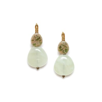 PAPYRUS jade pendant earrings