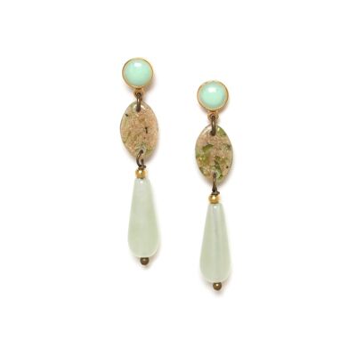 Pendientes colgantes de jade PAPYRUS