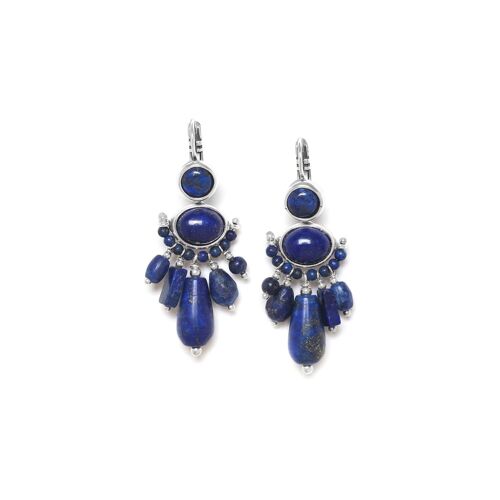 INDIGO  boucles d'oreilles dormeuses multipampilles