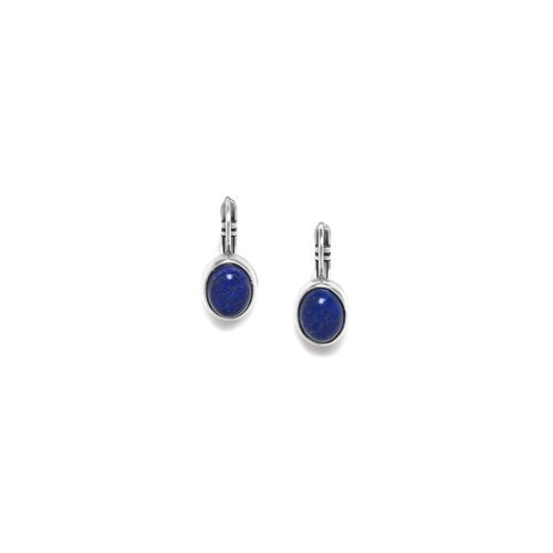 INDIGO  boucles d'oreilles dormeuses ovales lapis