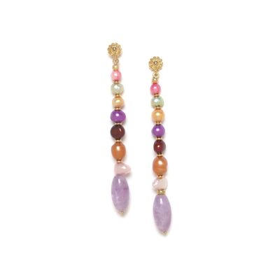 MONTE ROSSO top push earrings gilded with 18K gold