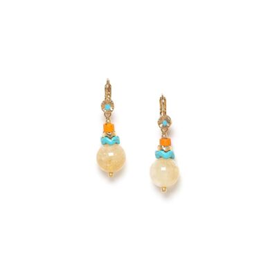 LHASSA citrine sleeper earrings