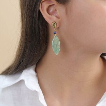 LINAPACAN  boucles d'oreilles poussoir top noeud 2