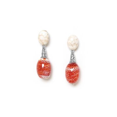 TERRA COTTA  boucles d'oreilles poussoir olives