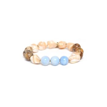 EUPHORIA  bracelet extensible bleu 1