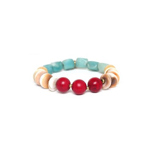 EUPHORIA  bracelet extensible rouge
