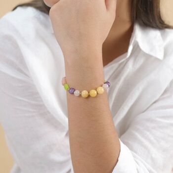 EUPHORIA  bracelet extensible jaune 2