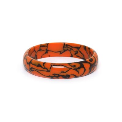 Bracciale rigido STROMBOLI con termiti arancione