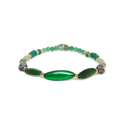 SALONGA multi-material stretch bracelet
