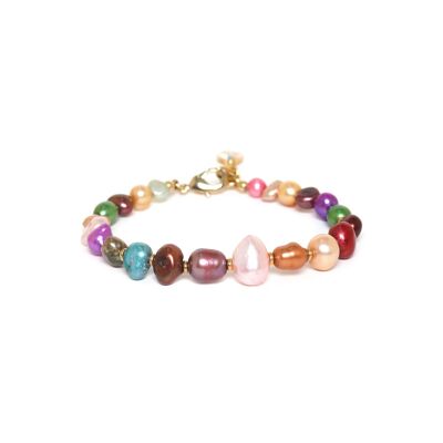 MONTE ROSSO  bracelet ajustable perles d'eau douce