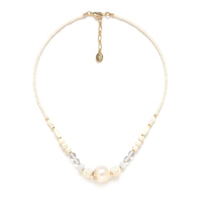 PONDICHERY short freshwater pearl necklace