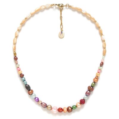 MONTE ROSSO short freshwater pearl necklace