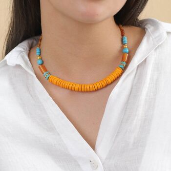 LHASSA  collier court coco orange 2