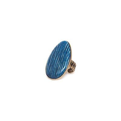 LINAPACAN  bague ajustable bleue