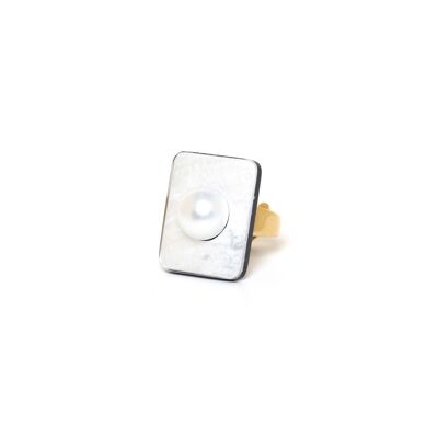 MOONLIGHT rectangular adjustable ring
