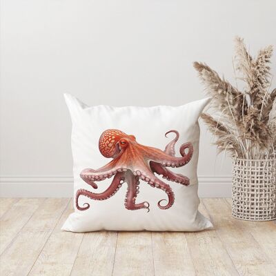Oktopus-Dekorationskissen aus Samt
