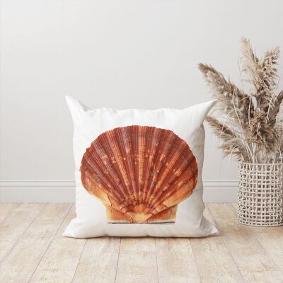 Decorative sea shell scallop cushion