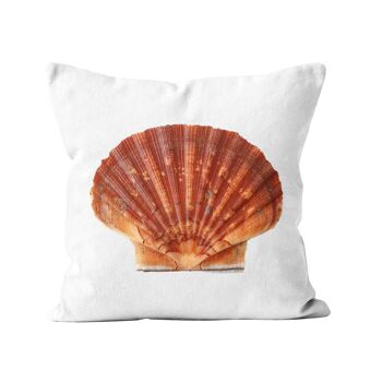 Coussin déco mer coquille St-Jacques 2