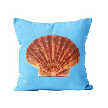 Coussin déco mer coquille St-Jacques 3