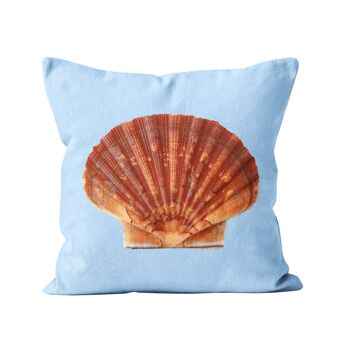 Coussin déco mer coquille St-Jacques 5