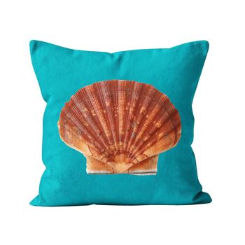 Coussin déco mer coquille St-Jacques 6