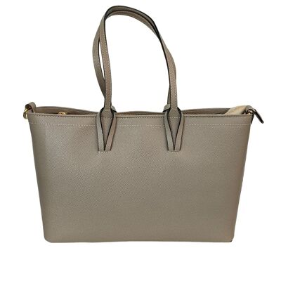 ÉLÉGANT SAC HOBO/TOTE EN CUIR, SEMI-STRUCTURÉ AVEC LONGUES POIGNÉES CONFORTABLES - B592 VITTORIA FLAT