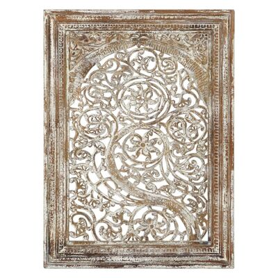 CARVED WOOD WALL DECORATION 76X6X106 CARVED A DP208675