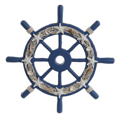 MDF WALL DECORATION 40.5X3X40.5 NAVY BLUE RUDDER LM210850