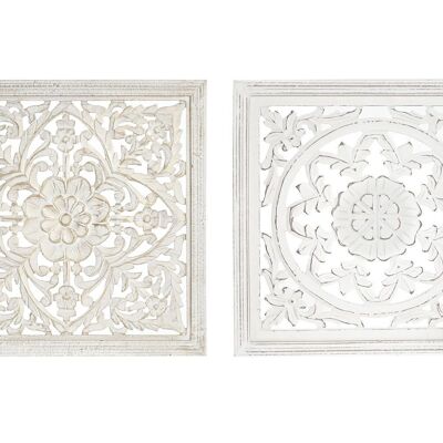 DECORAZIONE PARETE MDF 40X2X40 MANDALA 2 ASSORTITI. DP193505