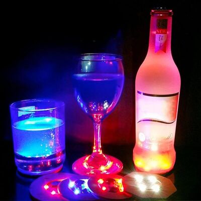 Self-Adhesive LED Coaster - GLASS LIGHT