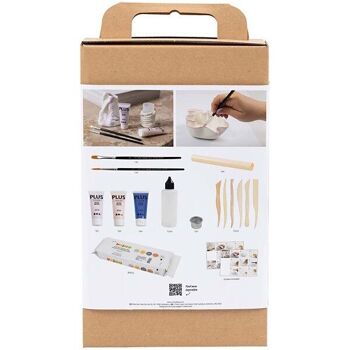 Kit DIY Modelage - Argile autodurcissante - Pots et vases - 4 pcs 6