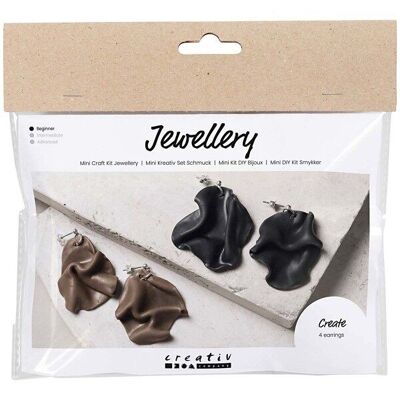 DIY Jewelry Kit - Polymer clay earrings - 2 pairs