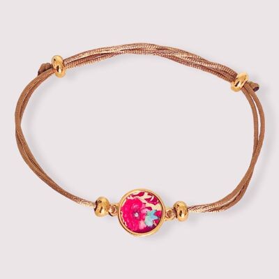 Pulsera de cordón el Jardin de Coquelicots