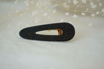 Barrette Charline Noire Pailletée 2