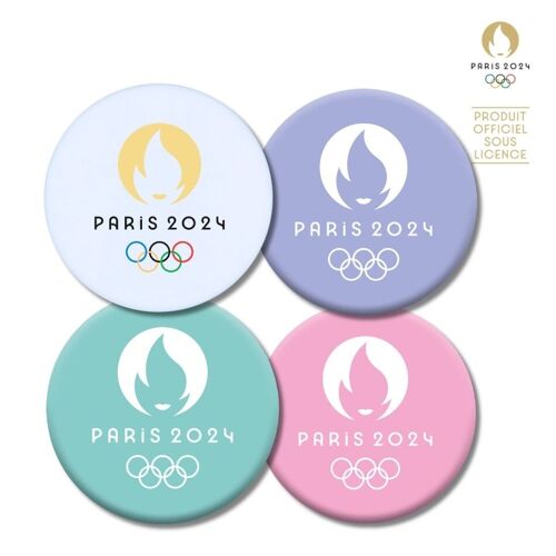 Pack de 4 décapsuleurs magnet France PARIS 2024 mix