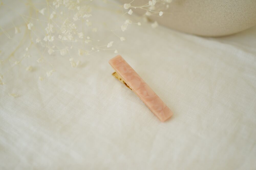 Fermaglio per capelli Mahalia al quarzo rosa