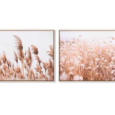 BILD PS LEINWAND 93X4,5X63 GERAHMT FIELD 2 SORTIMENTE. CU201665