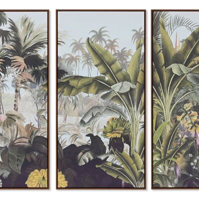 PAINTING SET 3 PS CANVAS 180X4X120 TROPICAL CU211761