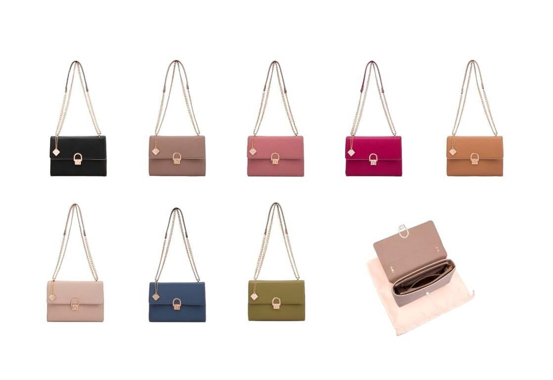 Borsa a tracolla da donna in ecopelle con 2 manici regolabili