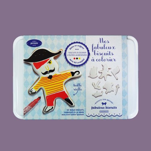 Mes fabuleux biscuits a colorier pirate