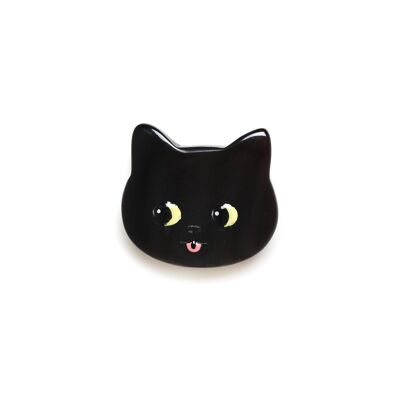 THE CAT schwarze Katzenbrosche