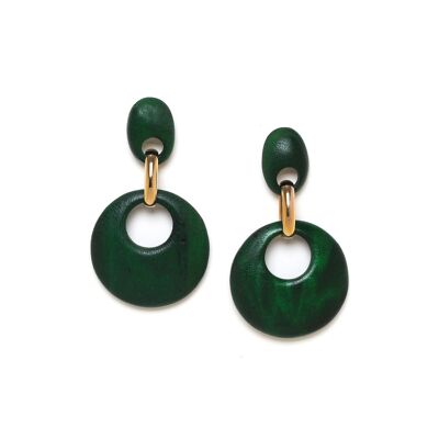 KAFFE green gypsy push earrings